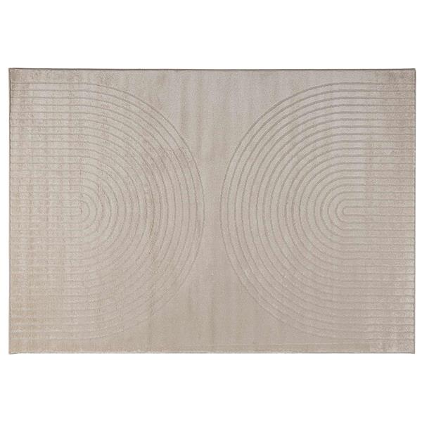 Grote foto vidaxl vloerkleden rechthoekig galati beige 340 x 240 cm polyester huis en inrichting vloerbedekking en kleden