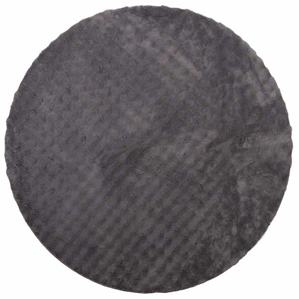 Grote foto vidaxl vloerkleden rond sirolo antraciet 200 cm polyester huis en inrichting vloerbedekking en kleden