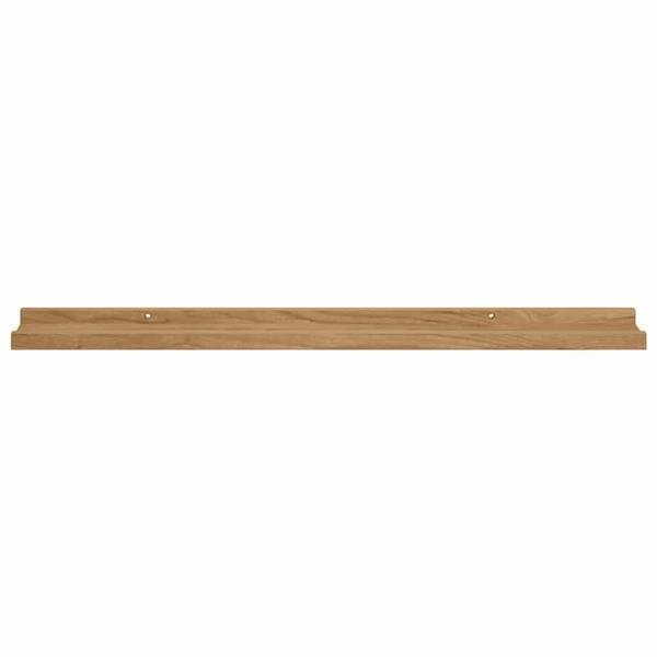 Grote foto vidaxl wandplank met plank 4 pcs bruin 80 x 9 x 3 cm bewerkt hout huis en inrichting woningdecoratie