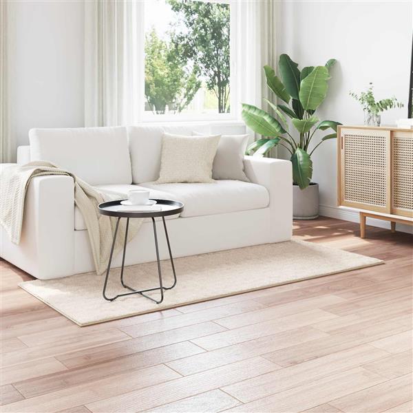 Grote foto vidaxl vloerkleden rechthoekig sirolo beige 150 x 80 cm polyester huis en inrichting vloerbedekking en kleden