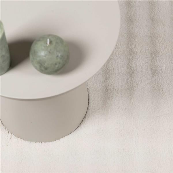 Grote foto vidaxl vloerkleden rond sirolo cr me 120 cm polyester huis en inrichting vloerbedekking en kleden