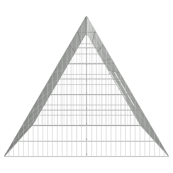 Grote foto vidaxl konijnenkooi zilver 215 x 100 x 85 cm gegalvaniseerd staal dieren en toebehoren hokken en kooien