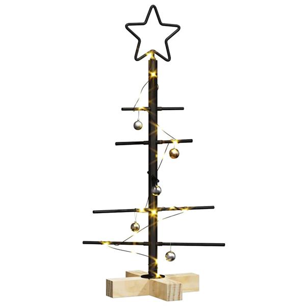 Grote foto vidaxl metalen kerstboom zwart 59 5 cm poedergecoat staal diversen overige diversen