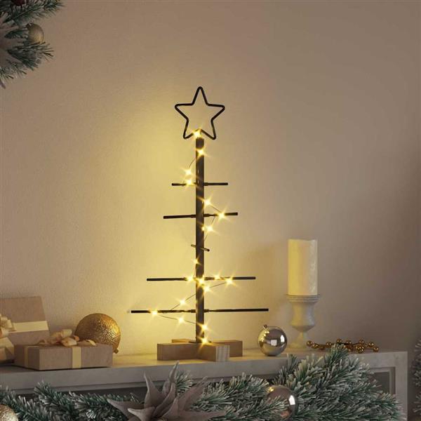 Grote foto vidaxl metalen kerstboom zwart 59 5 cm poedergecoat staal diversen overige diversen