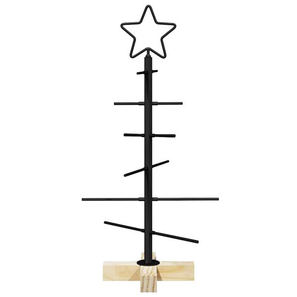 Grote foto vidaxl metalen kerstboom zwart 59 5 cm poedergecoat staal diversen overige diversen