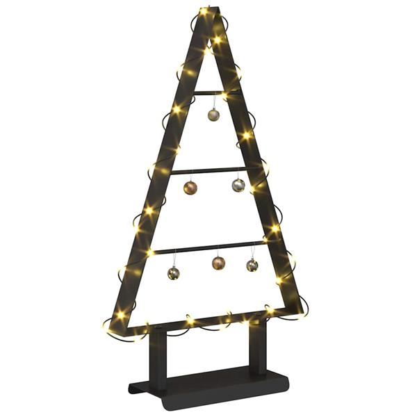 Grote foto vidaxl metalen kerstboom met standaard zwart 60 cm staal diversen overige diversen