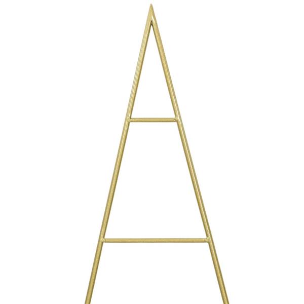 Grote foto vidaxl metalen kerstboom met standaard goud 150 cm poedergecoat staal diversen overige diversen