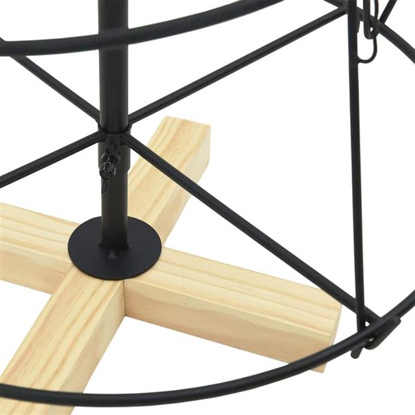 Grote foto vidaxl kerst cone boom met standaard zwart 90 cm staal diversen overige diversen