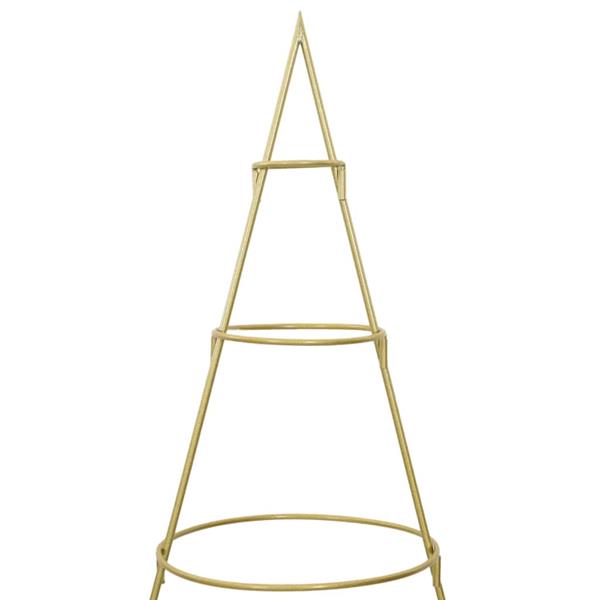 Grote foto vidaxl metalen kerstboom met standaard goud 180 cm poedergecoat staal diversen overige diversen