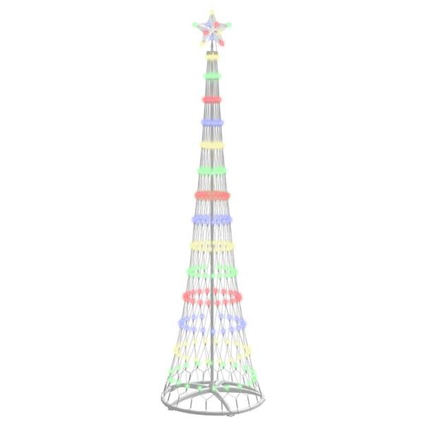 Grote foto vidaxl led kerstboom met 290 led multikleur 250 cm metaal diversen overige diversen