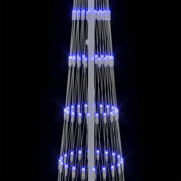 Grote foto vidaxl led kerstboom met 290 led met standaard blauw 250 cm metaal diversen overige diversen