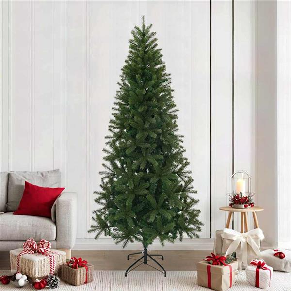 Grote foto vidaxl kunstkerstboom met standaard groen 240 cm pvc pe en staal diversen overige diversen