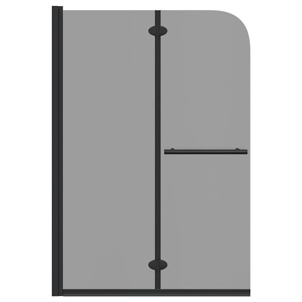 Grote foto vidaxl douche omhulsel zwart 120 x 140 cm esg glas en aluminium doe het zelf en verbouw sanitair