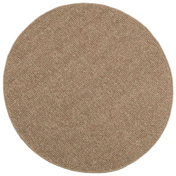 Grote foto vidaxl vloerkleden rond agira naturel 200 cm polyester huis en inrichting vloerbedekking en kleden