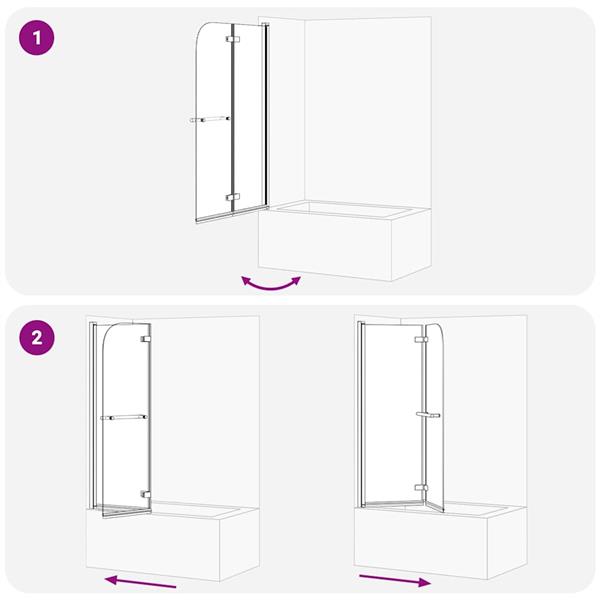 Grote foto vidaxl douche omhulsel goud 95 x 140 cm esg glas en aluminium doe het zelf en verbouw sanitair