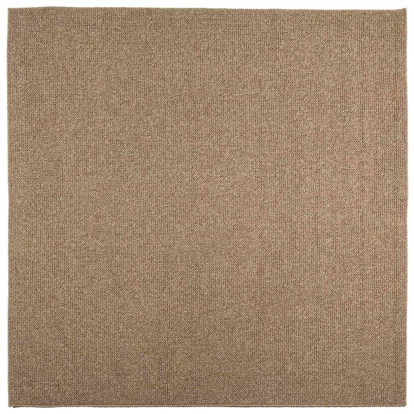 Grote foto vidaxl vloerkleden vierkant agira naturel 120 x 120 cm polyester huis en inrichting vloerbedekking en kleden