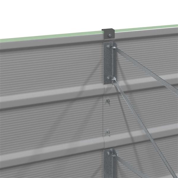 Grote foto vidaxl plantenbak groen 240 x 80 x 45 cm staal tuin en terras overige tuin en terras