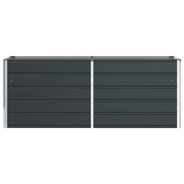 Grote foto vidaxl plantenbak antraciet 480 x 50 x 45 cm gegalvaniseerd staal tuin en terras overige tuin en terras