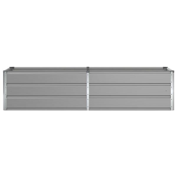 Grote foto vidaxl plantenbak lichtgrijs 480 x 50 x 45 cm gegalvaniseerd staal tuin en terras overige tuin en terras