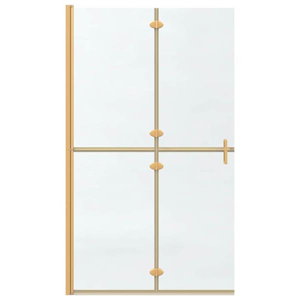 Grote foto vidaxl inloopdouchewand goud 110 x 6 5 x 190 cm huis en inrichting complete badkamers