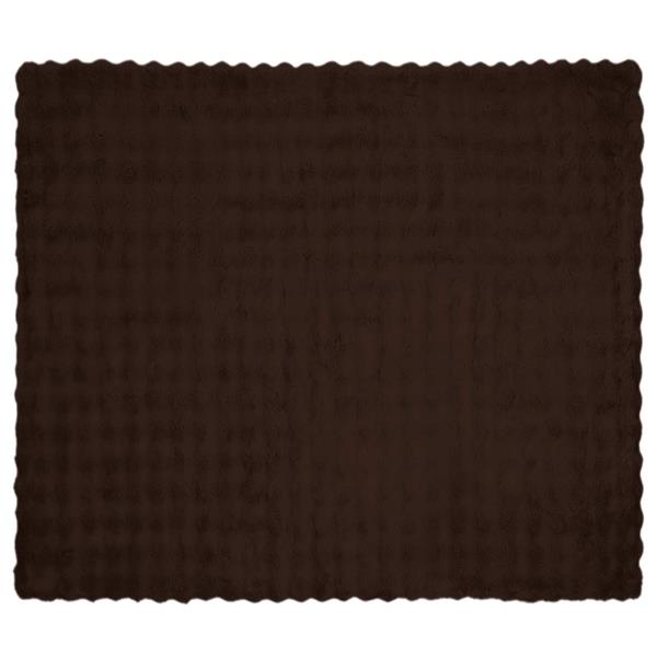 Grote foto vidaxl antislip nep konijnenbont deken olite 4 pcs kameel 220 x 240 cm huis en inrichting bedden