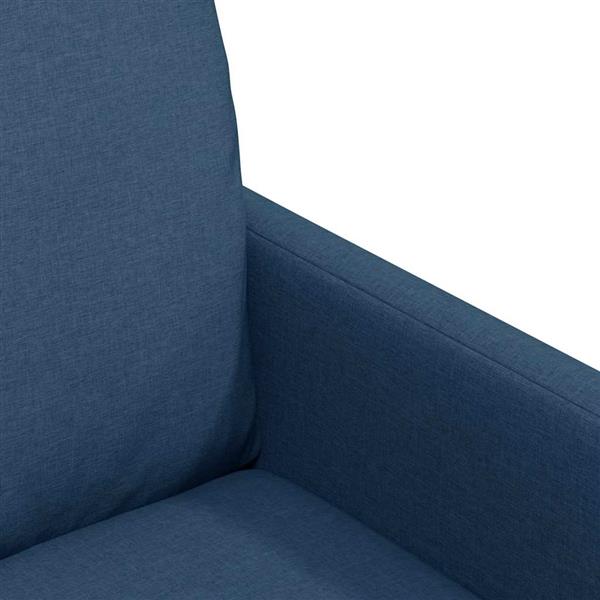 Grote foto vidaxl eettafelstoelen 2 pcs blauw 57 x 67 x 98 cm stof huis en inrichting stoelen