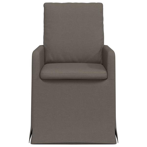 Grote foto vidaxl eettafelstoelen 2 pcs lichtgrijs 57 x 67 x 98 cm linnen huis en inrichting stoelen