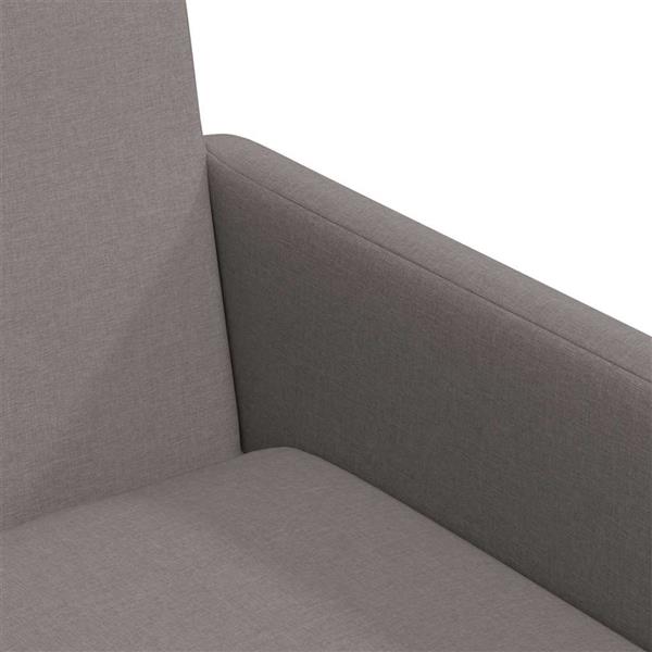 Grote foto vidaxl eettafelstoelen 2 pcs taupe 57 x 67 x 95 cm stof huis en inrichting stoelen