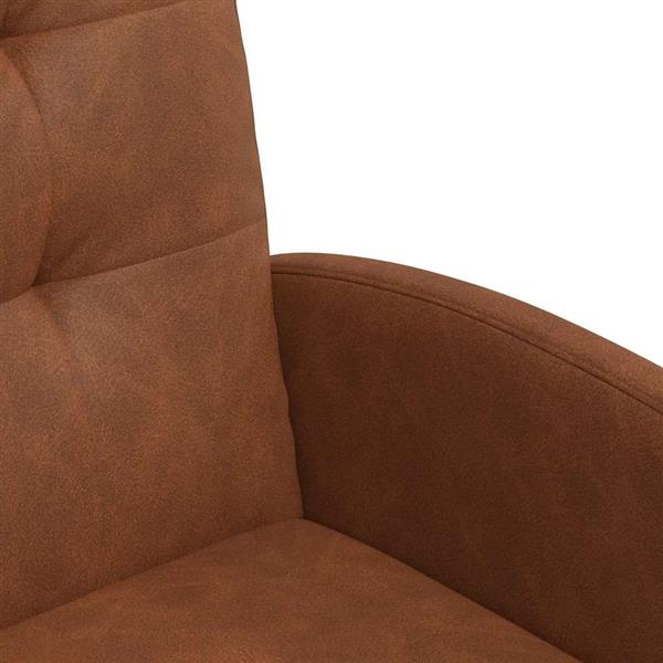 Grote foto vidaxl eetkamerstoelen met wieltjes 2 pcs bruin 58 x 67 x 97 cm huis en inrichting stoelen