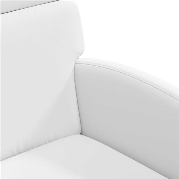 Grote foto vidaxl eetkamerstoelen met wieltjes 2 pcs wit 58 x 65 x 98 cm huis en inrichting stoelen