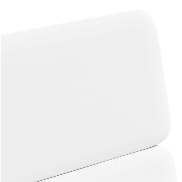 Grote foto vidaxl eetkamerstoelen met wieltjes 2 pcs wit 58 x 65 x 98 cm huis en inrichting stoelen