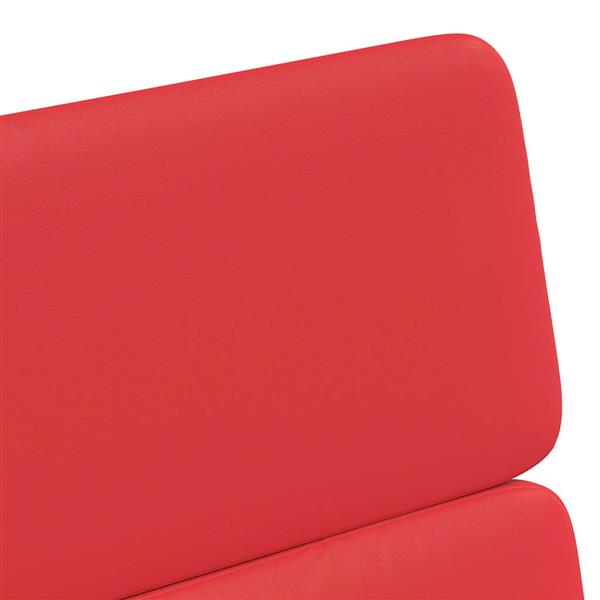 Grote foto vidaxl eetkamerstoelen met wieltjes 2 pcs rood 58 x 65 x 98 cm huis en inrichting stoelen