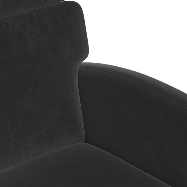 Grote foto vidaxl eetkamerstoelen met wieltjes 2 pcs zwart 58 x 65 x 98 cm huis en inrichting stoelen