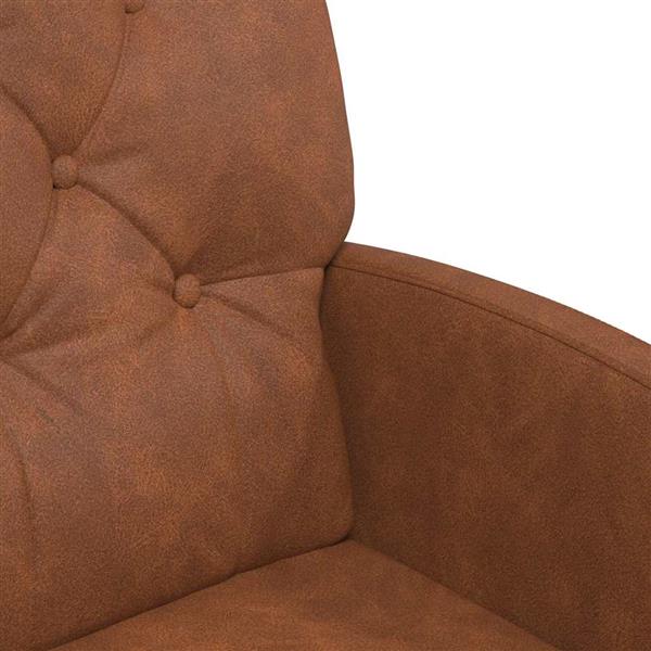 Grote foto vidaxl eetkamerstoelen met wieltjes 2 pcs bruin 58 x 67 x 97 cm huis en inrichting stoelen