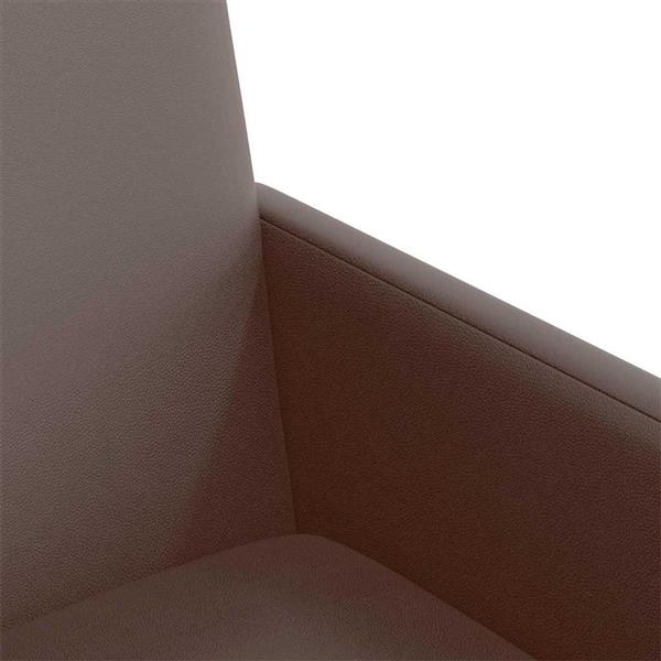 Grote foto vidaxl eetkamerstoelen met wieltjes 2 pcs bruin 57 x 66 x 94 cm huis en inrichting stoelen