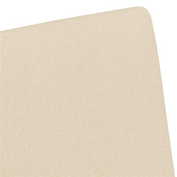 Grote foto vidaxl eetkamerstoelen met wieltjes 2 pcs cr me 57 x 66 x 94 cm stof huis en inrichting stoelen