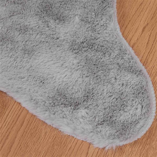 Grote foto vidaxl antislip neplederen konijnenbont vloerkleed olite grijs huis en inrichting vloerbedekking en kleden