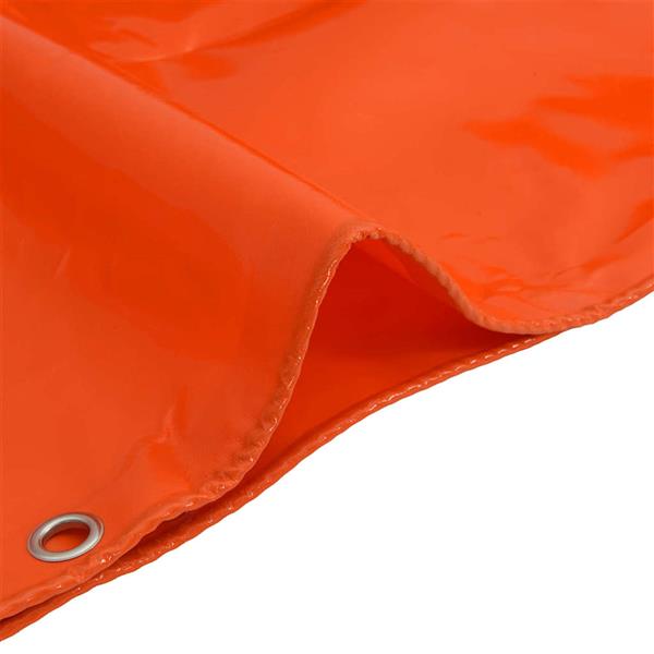 Grote foto vidaxl zeil 650g m oranje 4 x 7 m canvas met pvc coating doe het zelf en verbouw materialen en producten