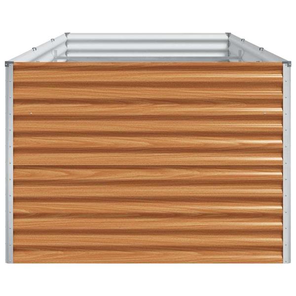 Grote foto vidaxl verhoogde plantenbak 290 x 100 x 68 cm gegalvaniseerd staal tuin en terras overige tuin en terras