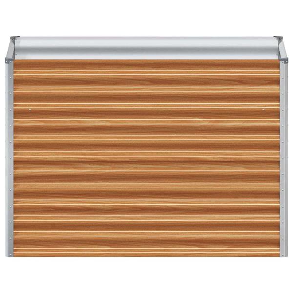 Grote foto vidaxl verhoogde plantenbak 98 x 50 x 68 cm gegalvaniseerd staal tuin en terras overige tuin en terras