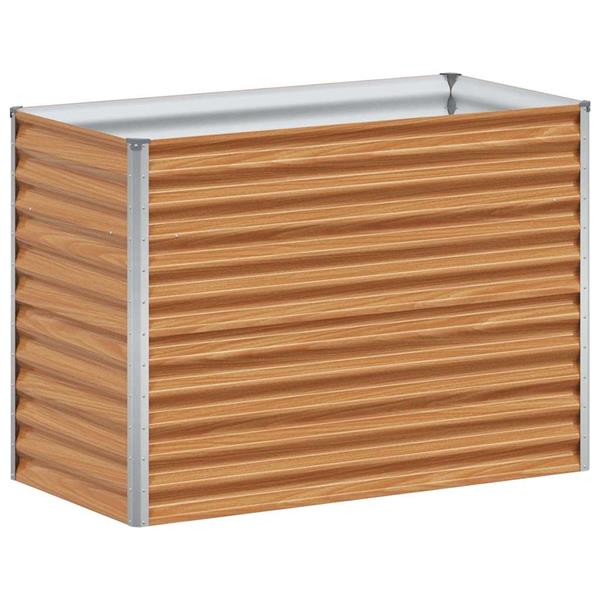 Grote foto vidaxl verhoogde plantenbak 98 x 50 x 68 cm gegalvaniseerd staal tuin en terras overige tuin en terras