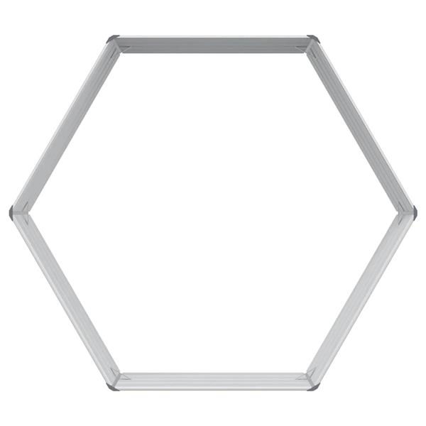 Grote foto vidaxl verhoogd tuinbed hout uiterlijk 129 x 129 x 45 cm tuin en terras overige tuin en terras