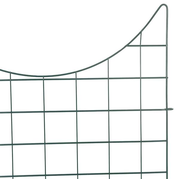 Grote foto vidaxl vijverhekken set 8 pcs groen 50 x 80 cm staal tuin en terras hekken en schuttingen