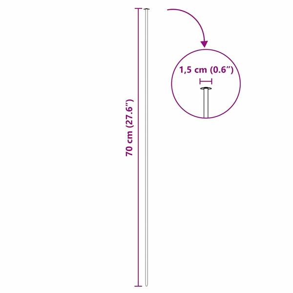 Grote foto vidaxl vijverhekken set 5 pcs groen 100 x 50 cm staal tuin en terras hekken en schuttingen