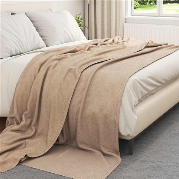 Grote foto vidaxl kleden 24 pcs kameel 270 x 240 cm fleece huis en inrichting bedden