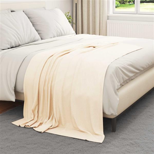 Grote foto vidaxl kleden 6 pcs cr me 170 x 130 cm fleece huis en inrichting bedden