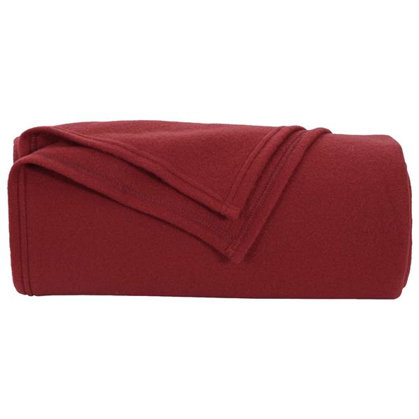 Grote foto vidaxl kleden 6 pcs bordeaux rood 200 x 150 cm fleece huis en inrichting bedden