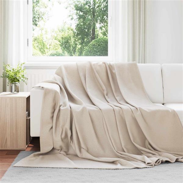Grote foto vidaxl kleden 6 pcs beige 270 x 240 cm fleece huis en inrichting bedden