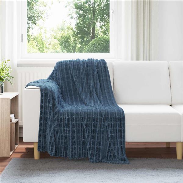 Grote foto vidaxl kleden 6 pcs marineblauw 150 x 130 cm fleece huis en inrichting bedden