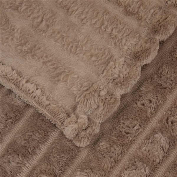 Grote foto vidaxl kleden 6 pcs kameel 240 x 220 cm fleece huis en inrichting bedden